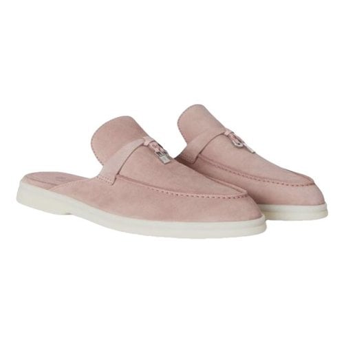 Pre-owned Loro Piana Flats In Pink