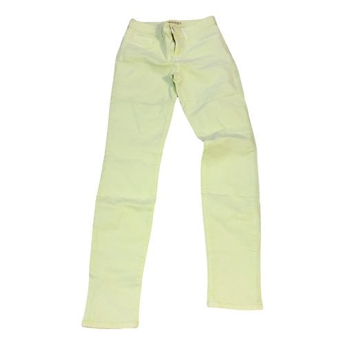 Pre-owned J Brand Slim Pants In Yellow