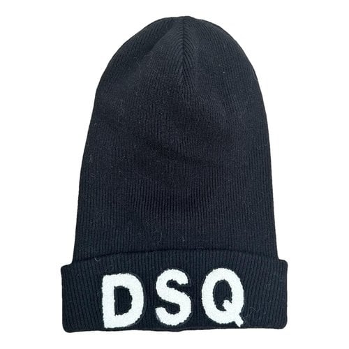 Pre-owned Dsquared2 Wool Hat In Black