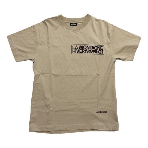 Pre-owned Jacquemus Brodé T-shirt In Beige