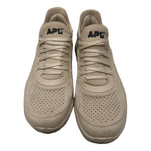 Pre-owned Apl Athletic Propulsion Labs Cloth Trainers In Beige