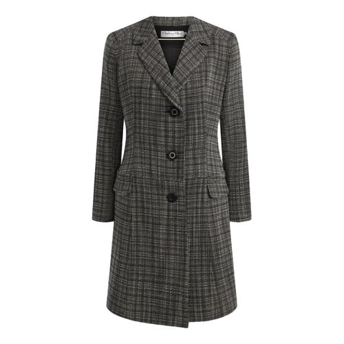 Pre-owned Dior Wool Coat In Multicolour