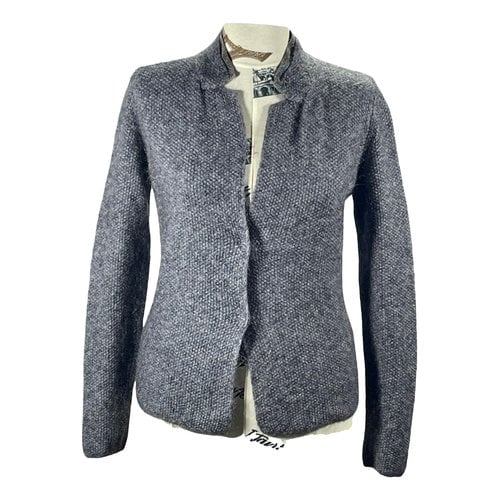 Pre-owned Fabiana Filippi Wool Short Vest In Grey