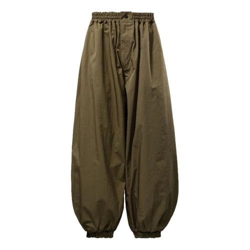 Pre-owned Hed Mayner Trousers In Green