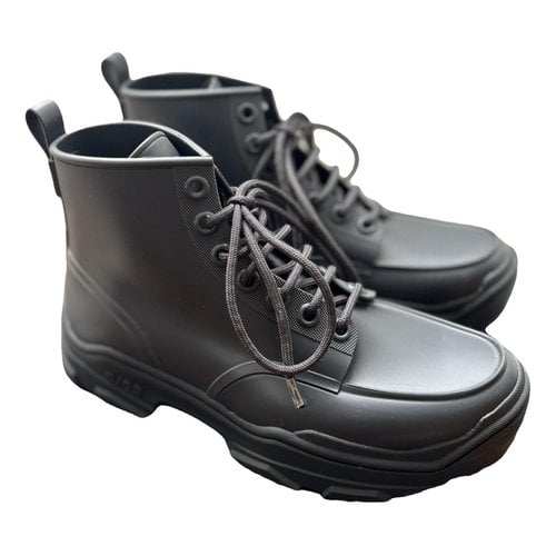Pre-owned Dior Boots In Anthracite