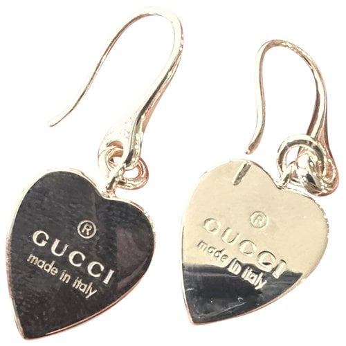 Pre-owned Gucci Earrings In Silver