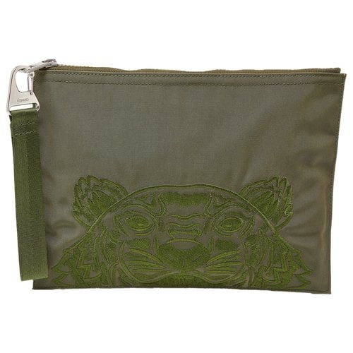Pre-owned Kenzo Cloth Clutch Bag In Green