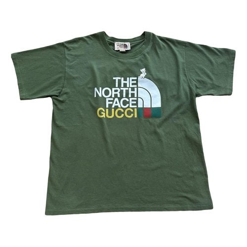 Pre-owned The North Face X Gucci T-shirt In Green