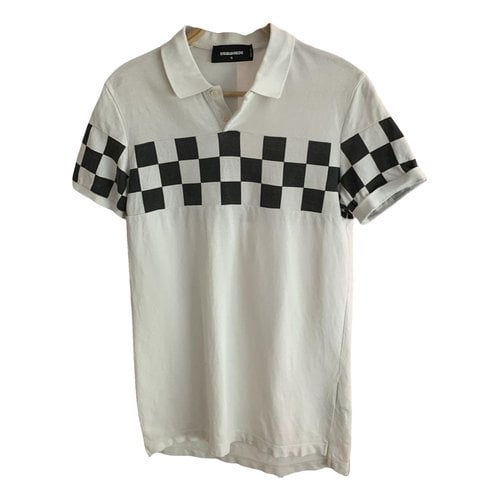 Pre-owned Dsquared2 Polo Shirt In White
