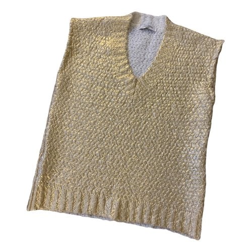 Pre-owned Valentino Wool Jumper In Gold