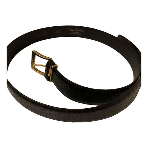 Pre-owned Pierre Cardin Leather Belt In Black