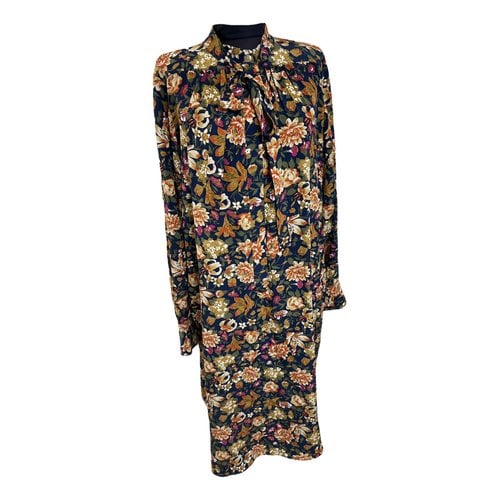 Pre-owned Vanessa Bruno Silk Mid-length Dress In Multicolour