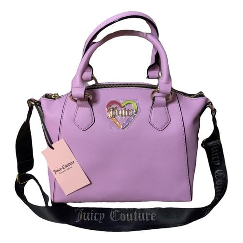 Pre-owned Juicy Couture Leather Satchel In Purple