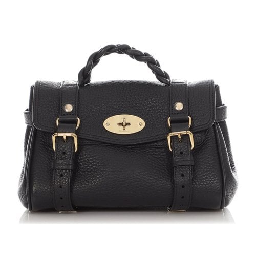 Pre-owned Mulberry Alexa Leather Crossbody Bag In Black