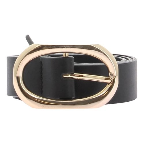 Pre-owned Anine Bing Leather Belt In Black