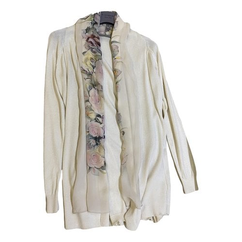 Pre-owned D Exterior Cardigan In White