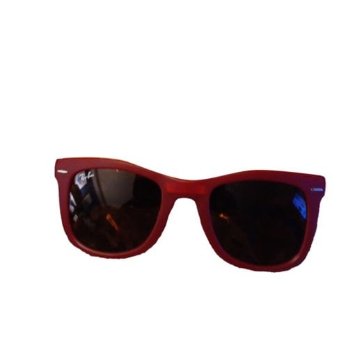 Pre-owned Ray Ban New Wayfarer Sunglasses In Red