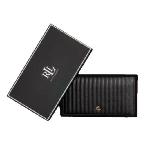 Pre-owned Lauren Ralph Lauren Leather Wallet In Black