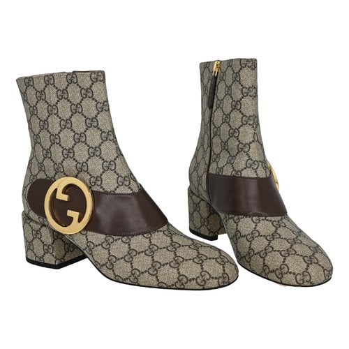 Pre-owned Gucci Cloth Boots In Other