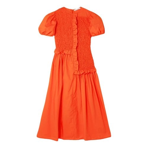 Pre-owned Cecilie Bahnsen Mid-length Dress In Orange
