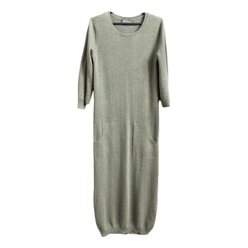 Pre-owned Princess Goes Hollywood Cashmere Maxi Dress In Khaki