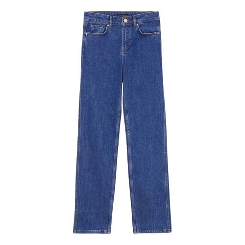 Pre-owned Tara Jarmon Straight Jeans In Blue