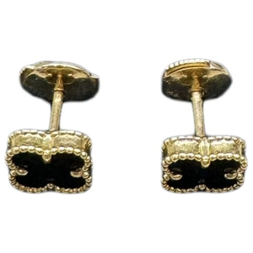 Pre-owned Van Cleef & Arpels Sweet Alhambra Yellow Gold Earrings