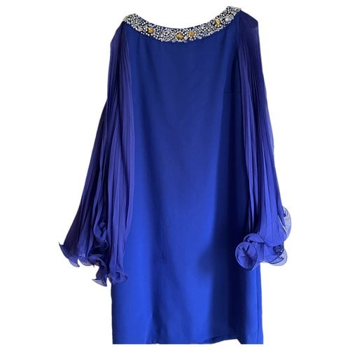 Pre-owned Luisa Spagnoli Silk Dress In Blue