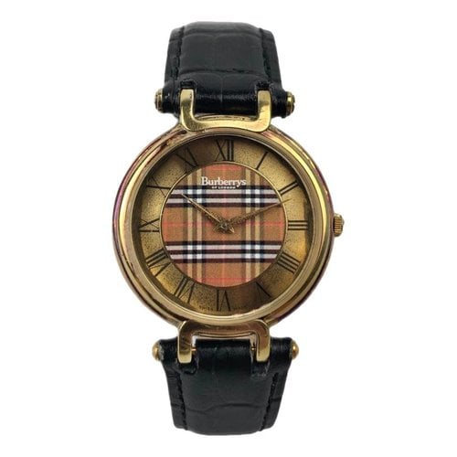 Pre-owned Burberry Watch In Gold