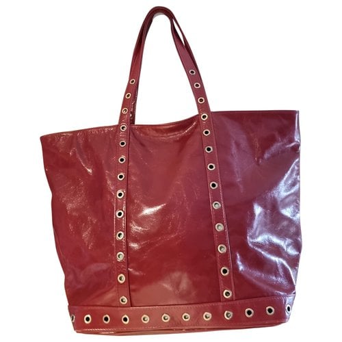 Pre-owned Vanessa Bruno Leather Handbag In Burgundy