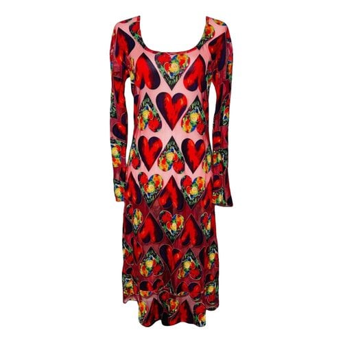 Pre-owned Versace Mid-length Dress In Red