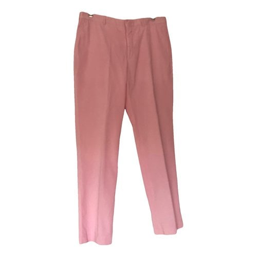Pre-owned Polo Ralph Lauren Trousers In Pink
