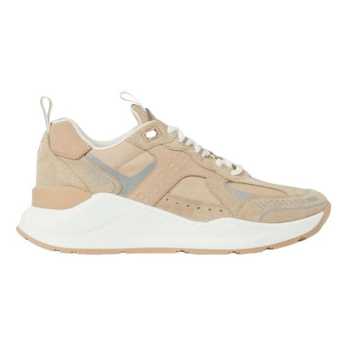 Pre-owned Burberry Trainers In Beige