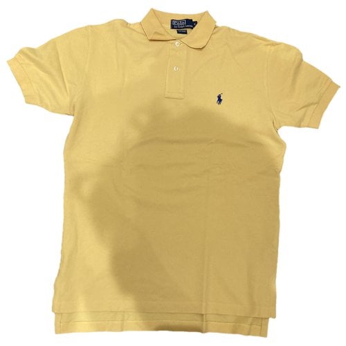 Pre-owned Polo Ralph Lauren Polo Classique Manches Courtes Shirt In Yellow