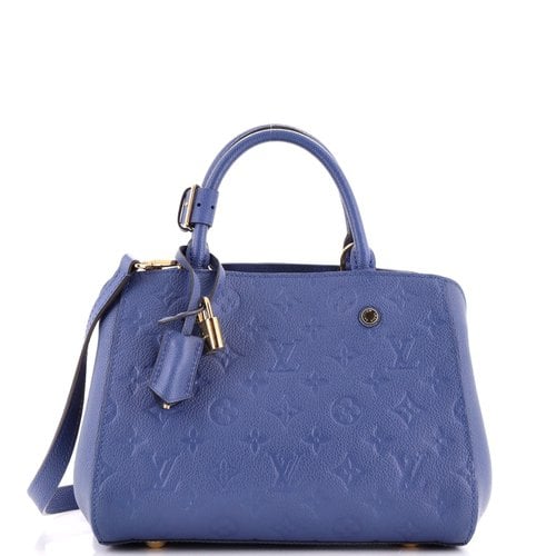 Pre-owned Louis Vuitton Leather Satchel In Blue
