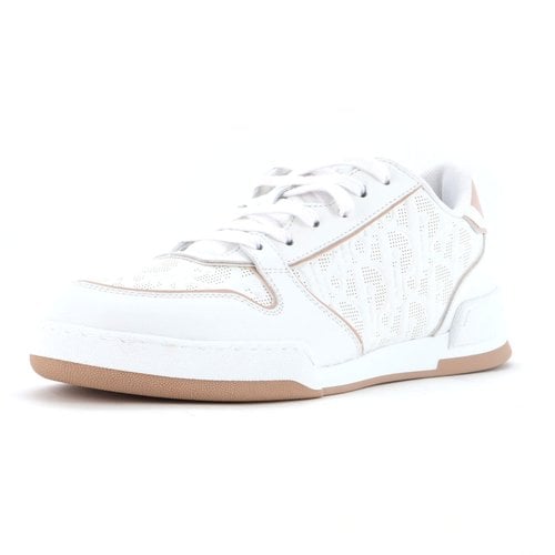 Pre-owned Dior Leather Trainers In White