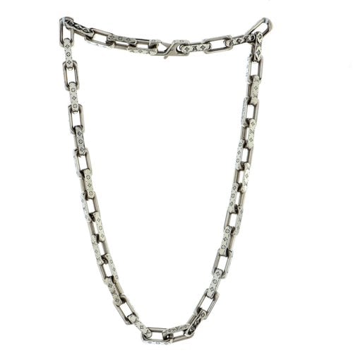 Pre-owned Louis Vuitton Necklace In Silver