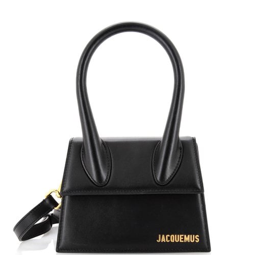 Pre-owned Jacquemus Leather Handbag In Black