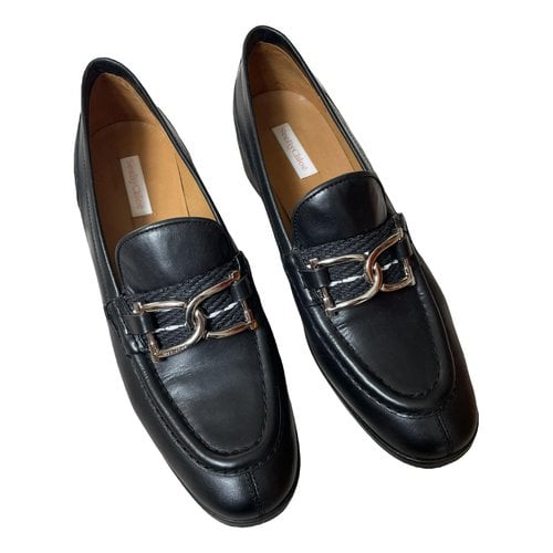 Pre-owned See By Chloé Leather Flats In Black