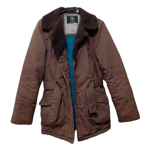 Pre-owned Aigle Parka In Brown