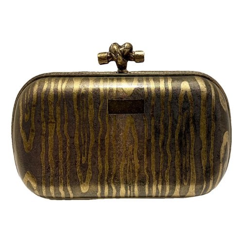 Pre-owned Bottega Veneta Knot Handbag In Gold