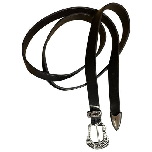 Pre-owned Zadig & Voltaire Leather Belt In Black