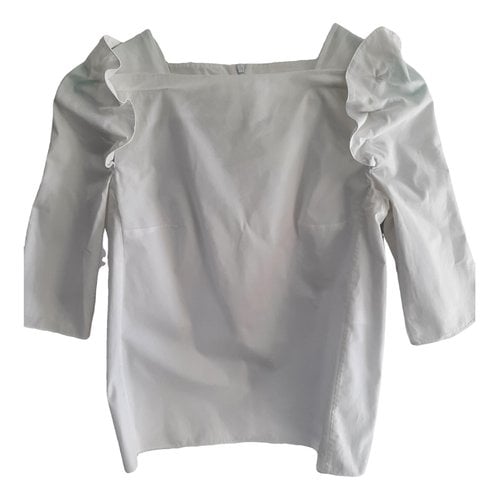 Pre-owned Carven Blouse In White