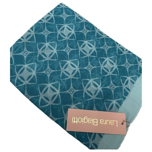 Pre-owned Laura Biagiotti Neckerchief In Turquoise