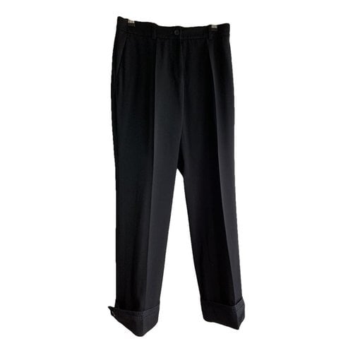 Pre-owned Saint Laurent Wool Short Pants In Black