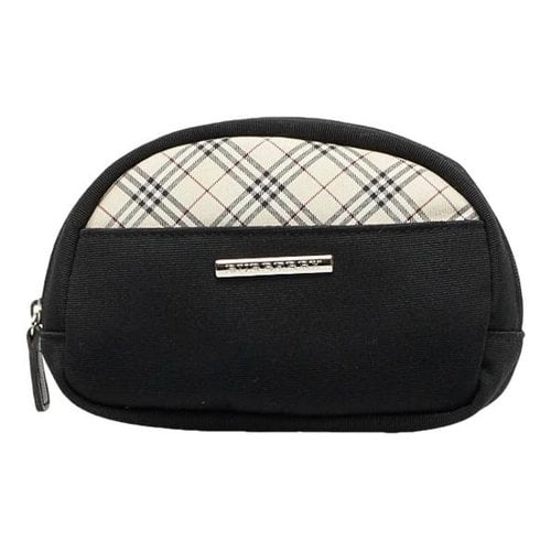 Pre-owned Burberry Cloth Clutch Bag In Black