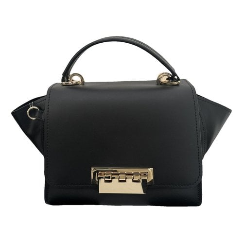 Pre-owned Zac Posen Leather Handbag In Black
