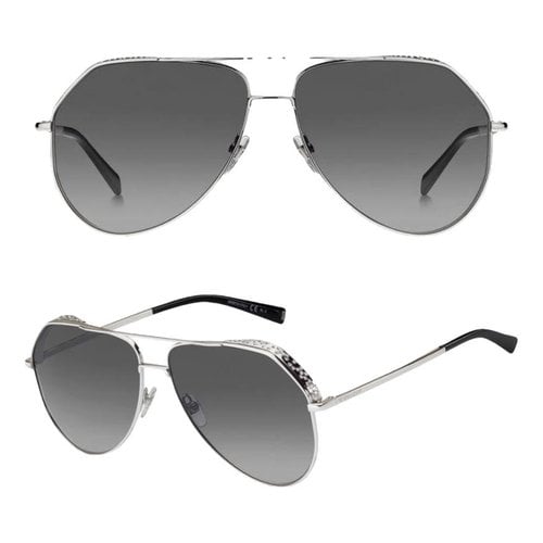 Pre-owned Givenchy Oversized Sunglasses In Silver