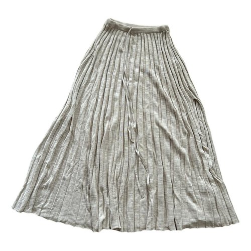 Pre-owned Christopher Esber Maxi Skirt In Beige