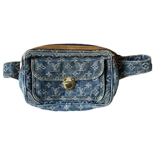 Pre-owned Louis Vuitton Bum Bag / Sac Ceinture Clutch Bag In Blue